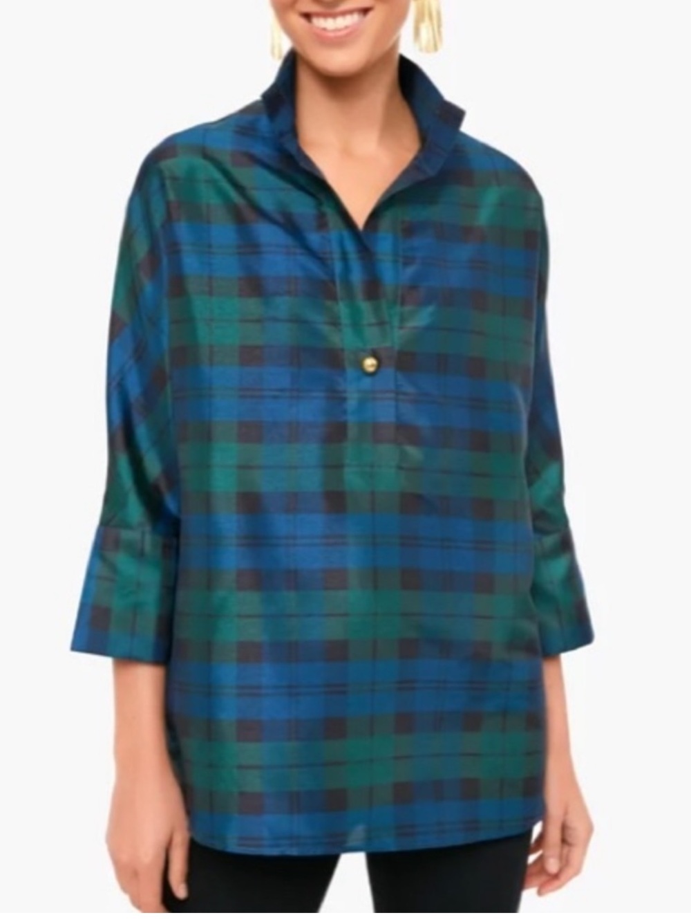 Tuckernuck Blackwatch French Cuff Celine Top
Business Casual Size XXS